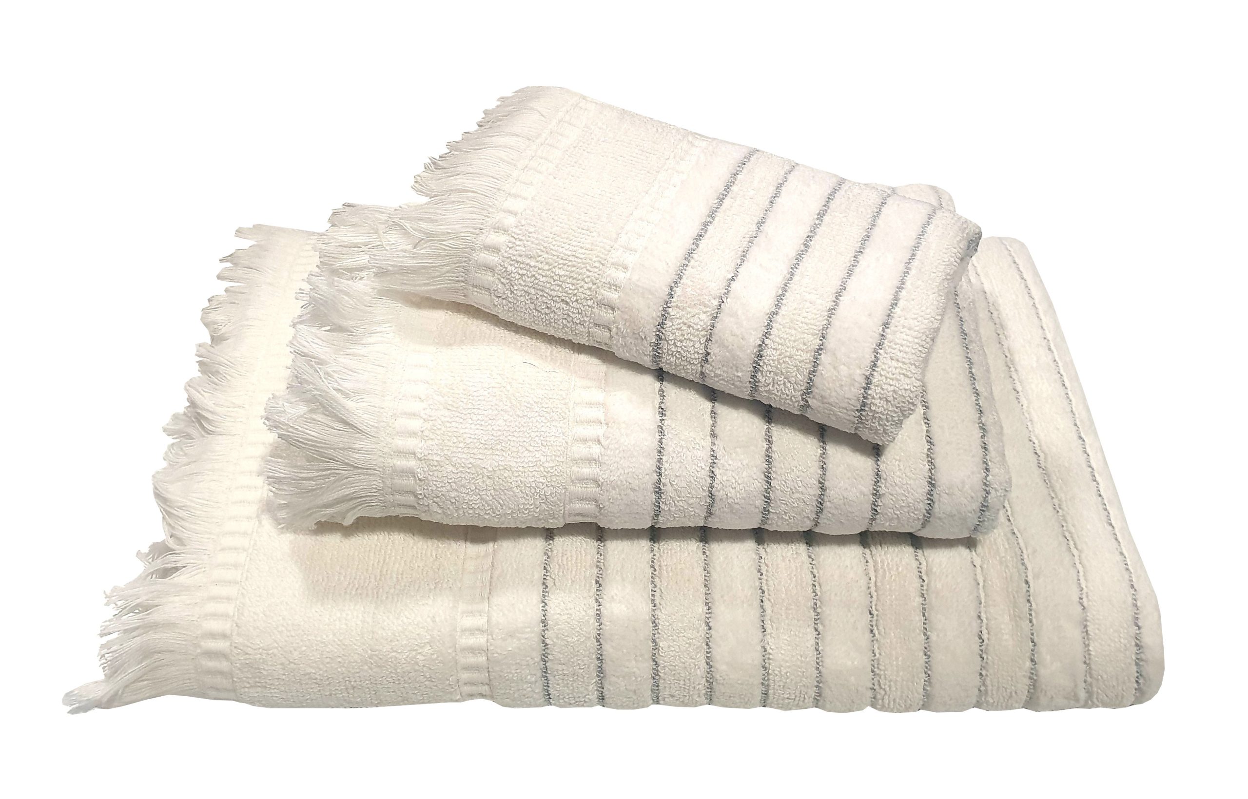 Πετσέτα Le Blanc Πεννιέ Ζακάρ 550gr/m2 PAROS White Προσώπου 50x90