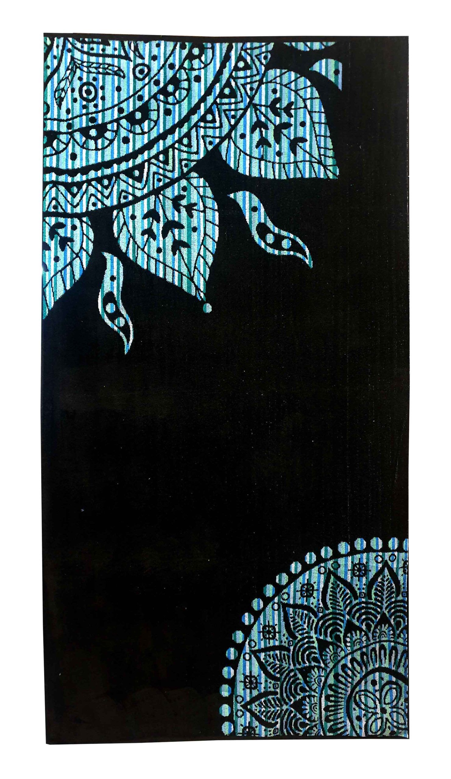 Πετσέτα Θαλάσσης ΚΟΜΒΟΣ Βελουτέ Zakar Design 1 Cotton 100% 85x160