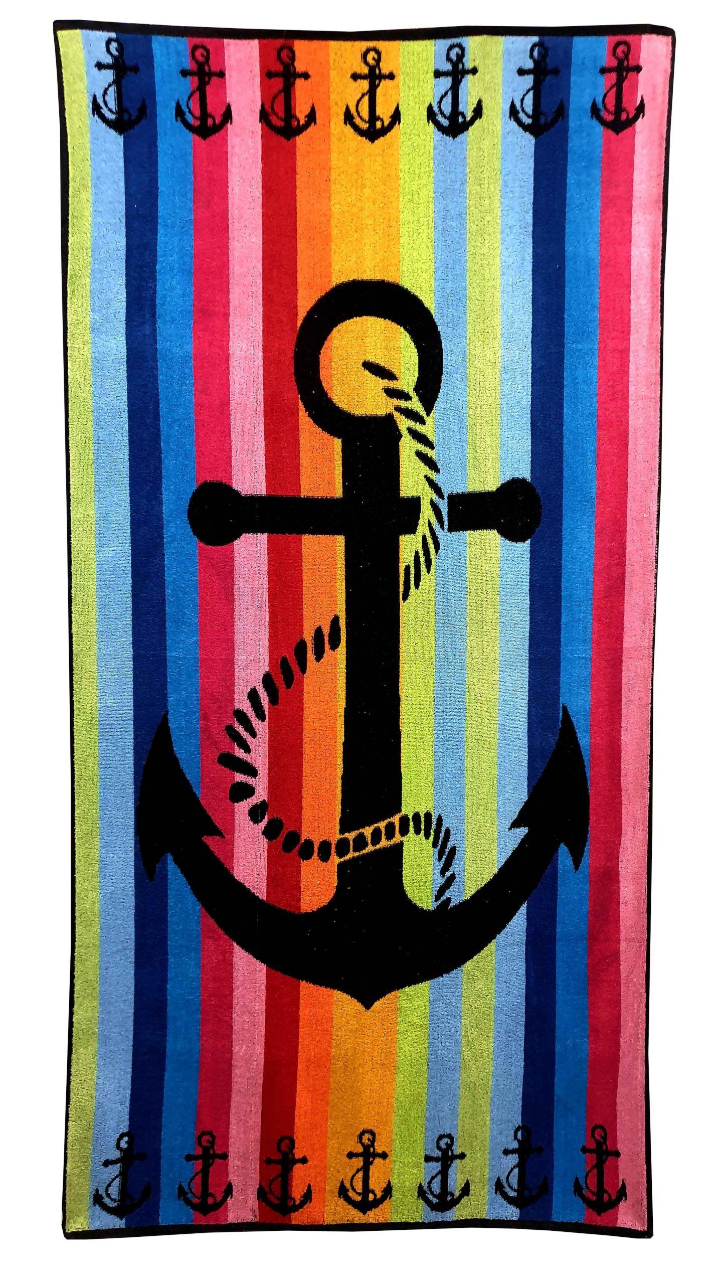 Πετσέτα Θαλάσσης ΚΟΜΒΟΣ Βελουτέ Zakar Design 7 Cotton 100% 85x160