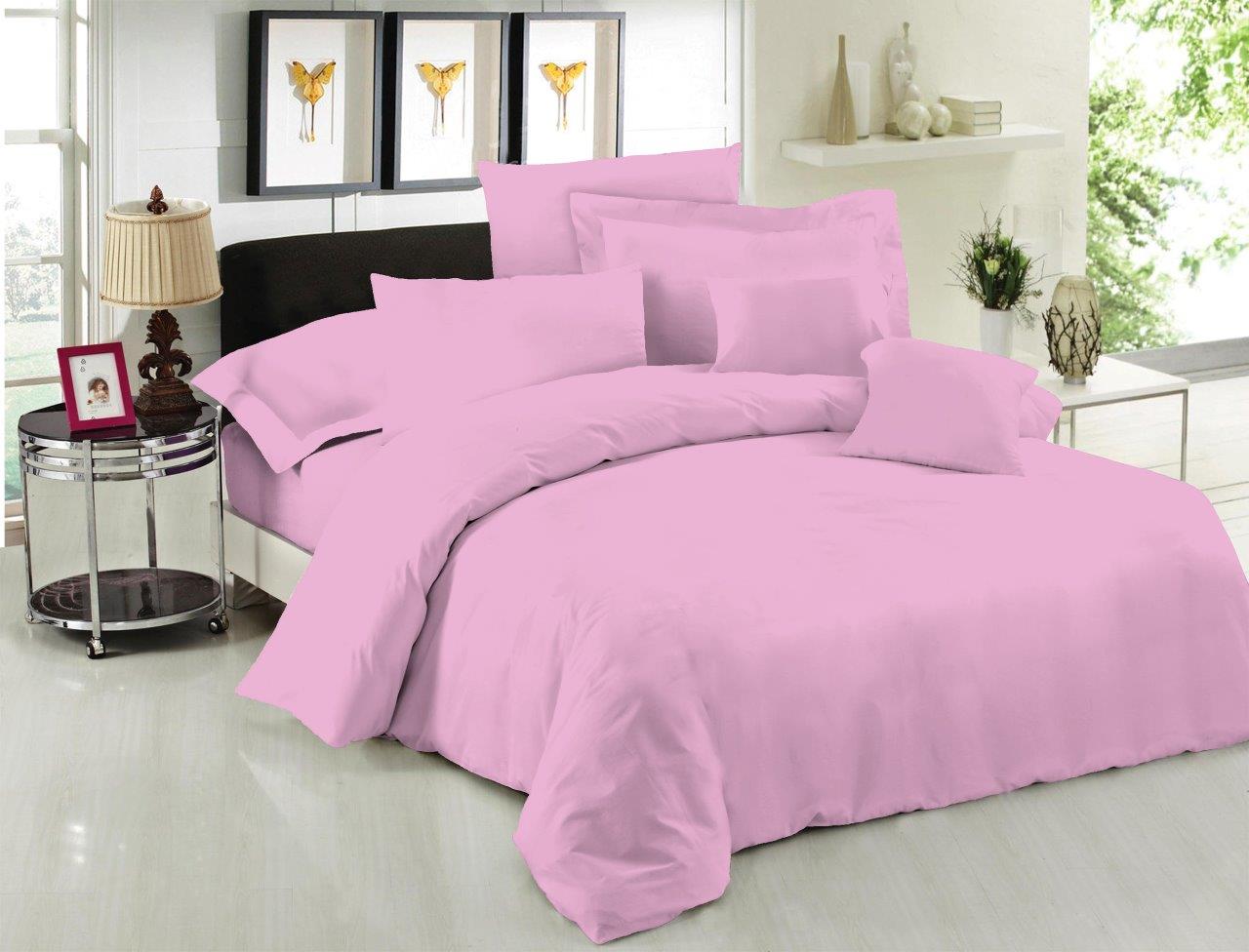 Σεντόνι Μεμονομένο LeBlanc Μονόχρωμο Polycotton 50/50 TC144 Lilac Υπέρδιπλο 245x270