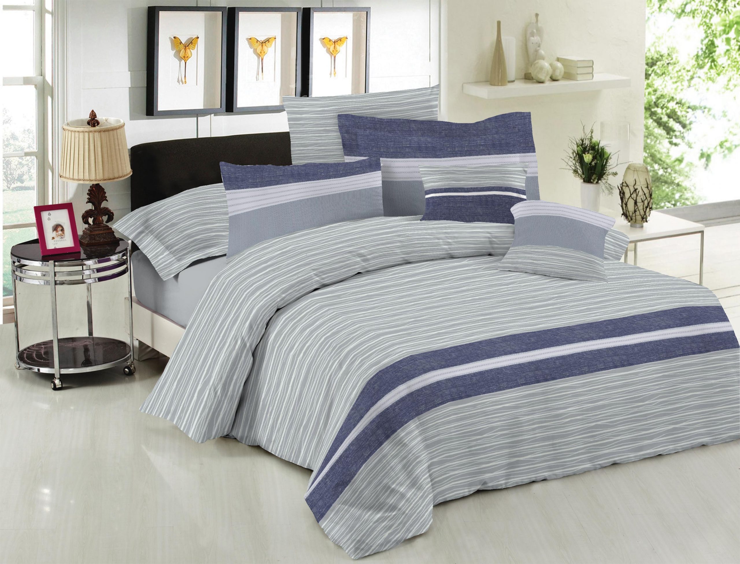 Σετ Σεντόνια Le Blanc Premium Cotton 100% Brooklyn Ice Μονά 170x270