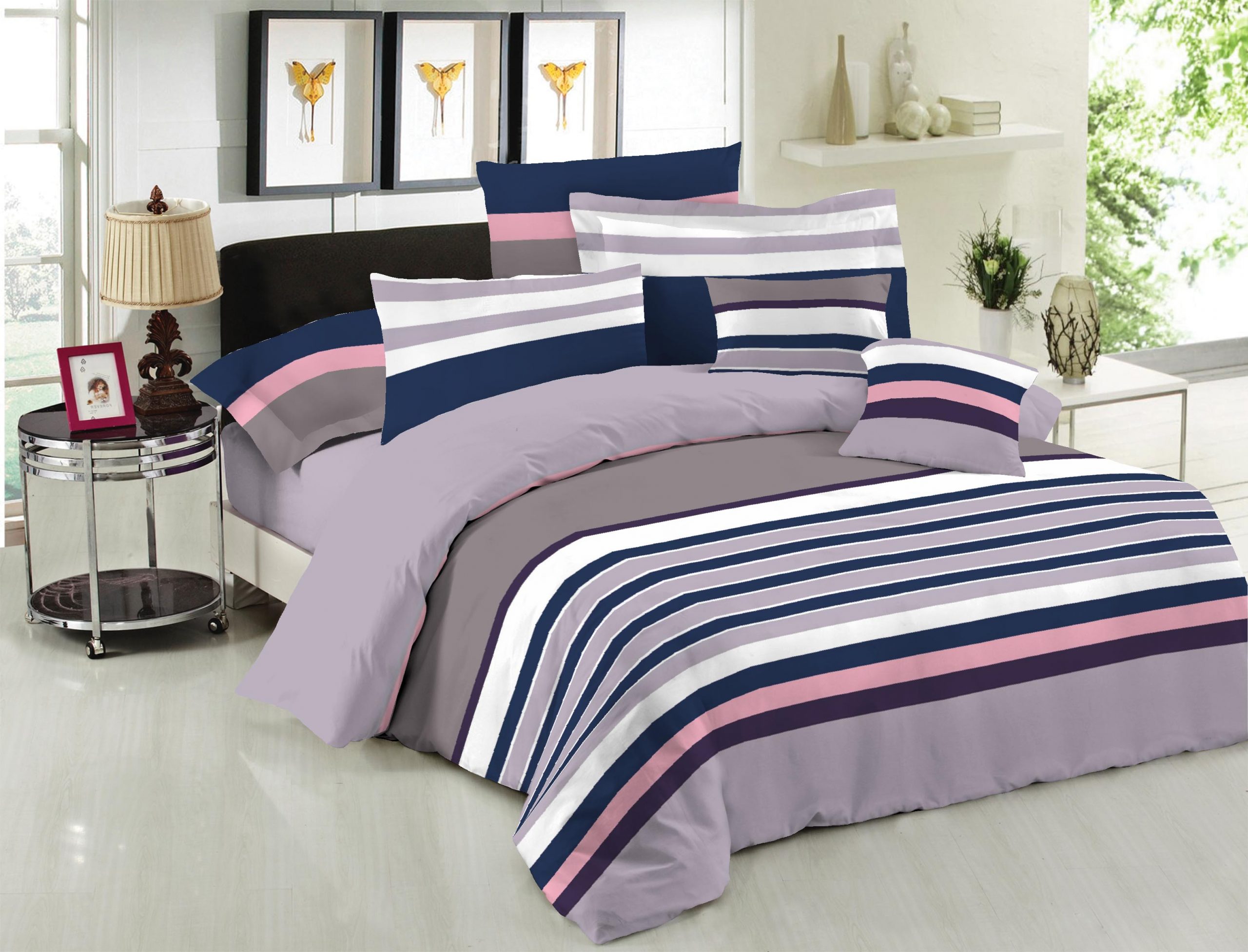 Σετ Σεντόνια Le Blanc Premium Cotton 100% Nevada Mauve Υπέρδιπλα με λάστιχο 160x200+33