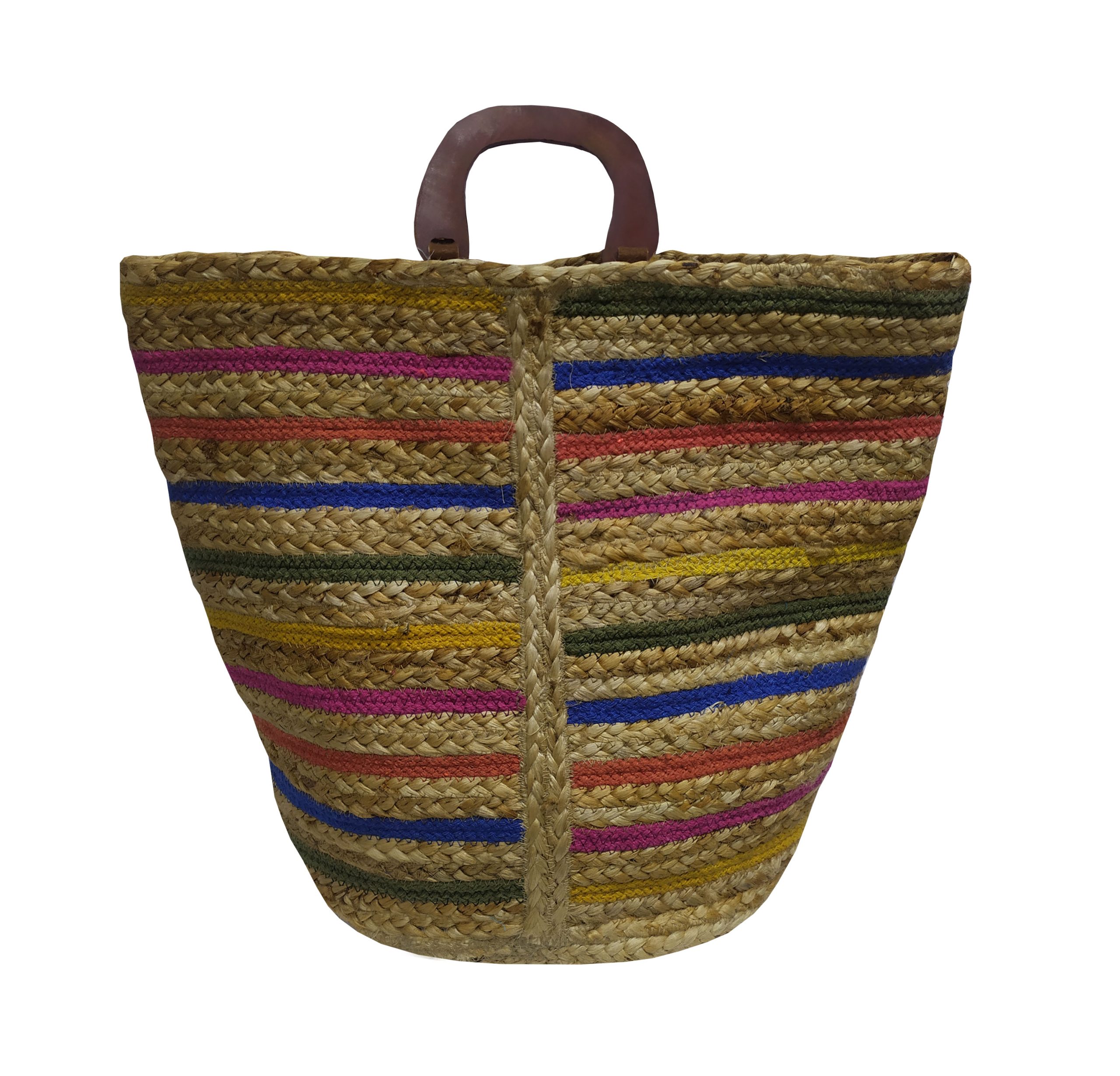 Τσάντα Θαλάσσης ΚΟΜΒΟΣ 100% Γιούτα Multicolor 40x50 - Design 7