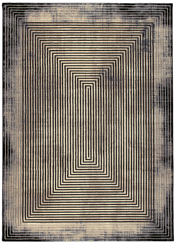 Χαλί ART 9290 Anthracite-Cream 165X230 KoulisCarpets