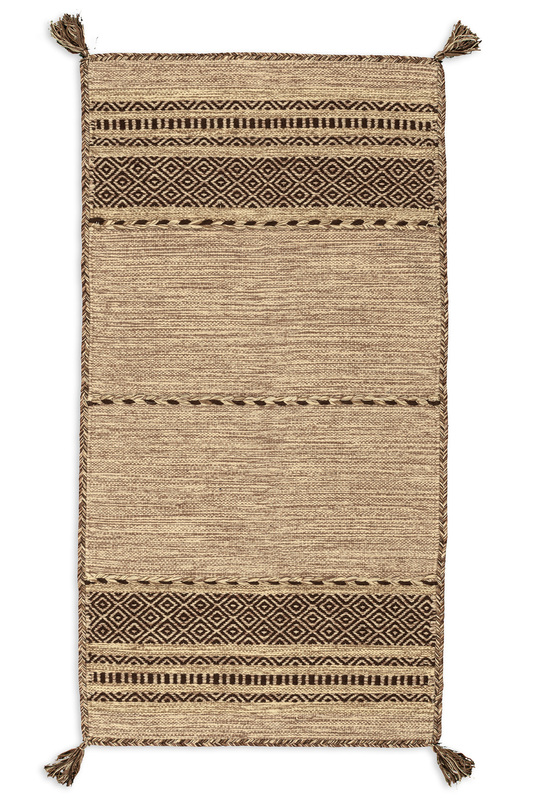 Χαλί Βαμβακερό Mykonos Beige 070X140 KoulisCarpets