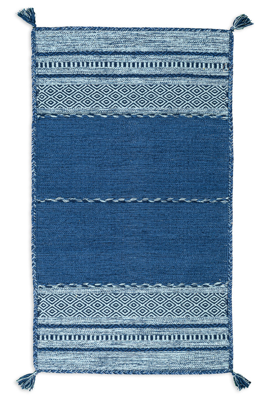 Χαλί Βαμβακερό Mykonos Blue 160X220 KoulisCarpets