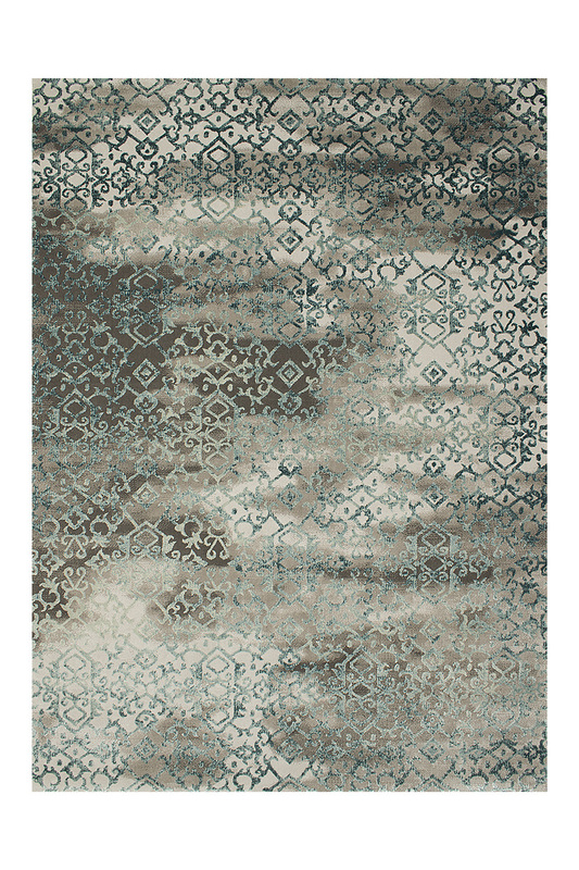 Χαλί Retro 9335b Blue Σετ Κρεβατοκάμαρας  KoulisCarpets