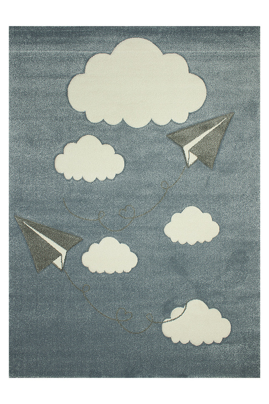Παιδικό Χαλί Kids 1455a Blue 70X150  KoulisCarpets