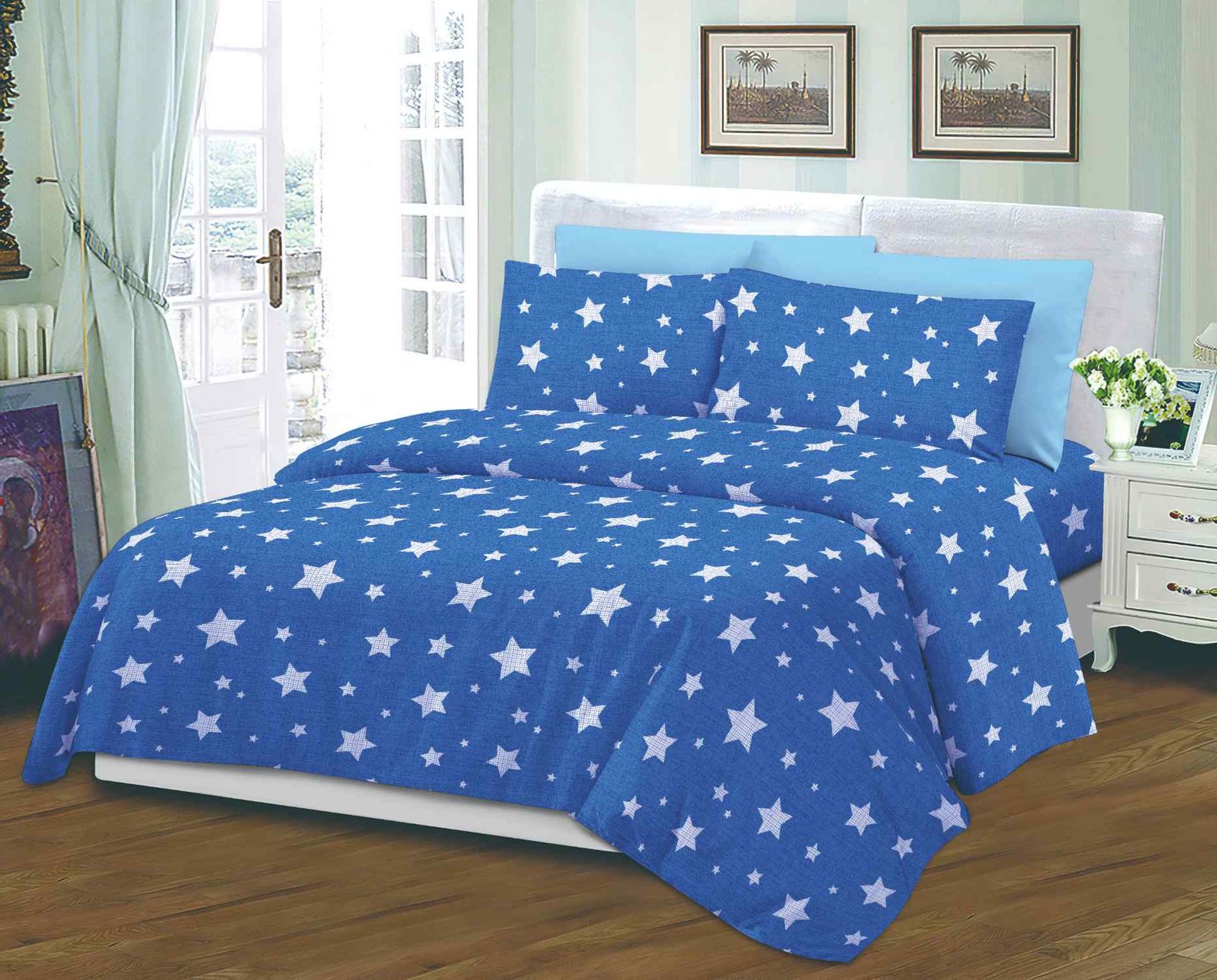 CDSJT-#2092 Παπλωματοθήκη Μονά ΣΕΤ 4 Τεμαχίων