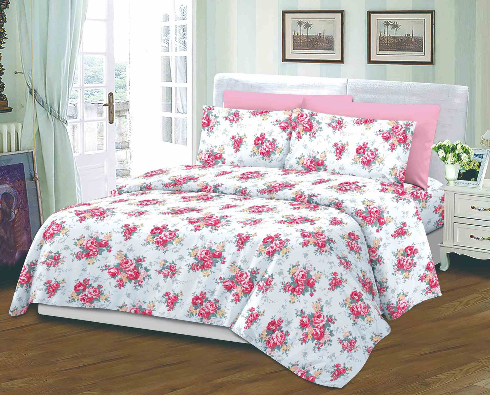 CDSJT-#1020 Παπλωματοθήκη Μονά ΣΕΤ 4 Τεμαχίων