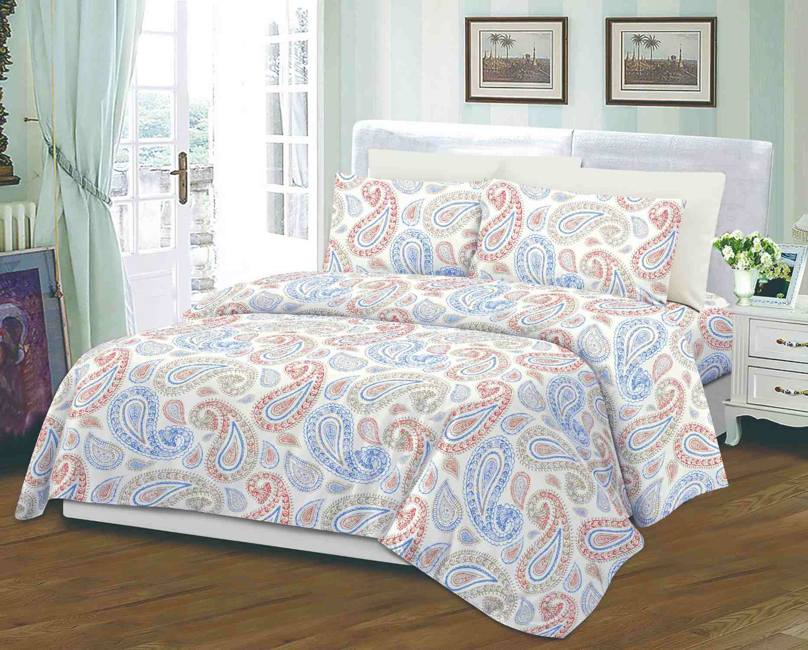 CDSJT-#1263 Παπλωματοθήκη Μονά ΣΕΤ 4 Τεμαχίων