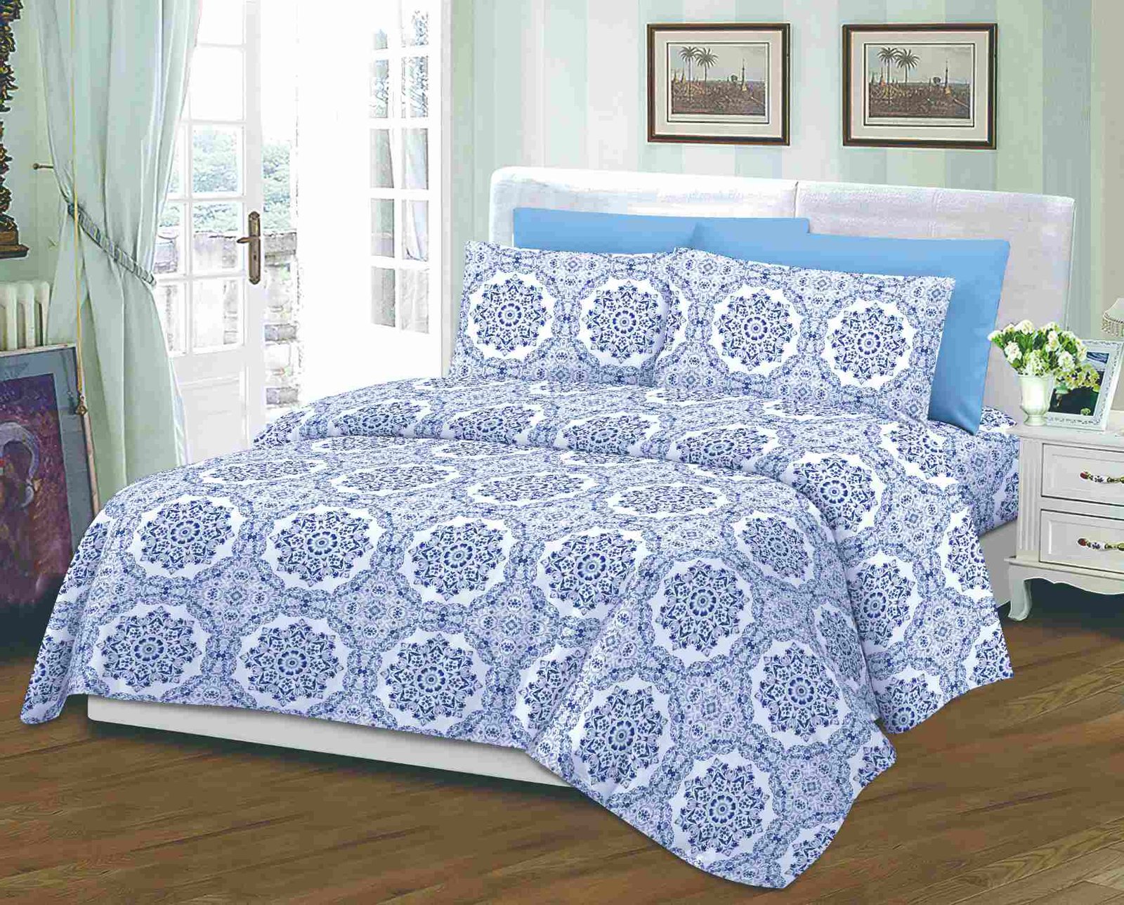 CDSJT-#1374 Παπλωματοθήκη Μονά ΣΕΤ 4 Τεμαχίων