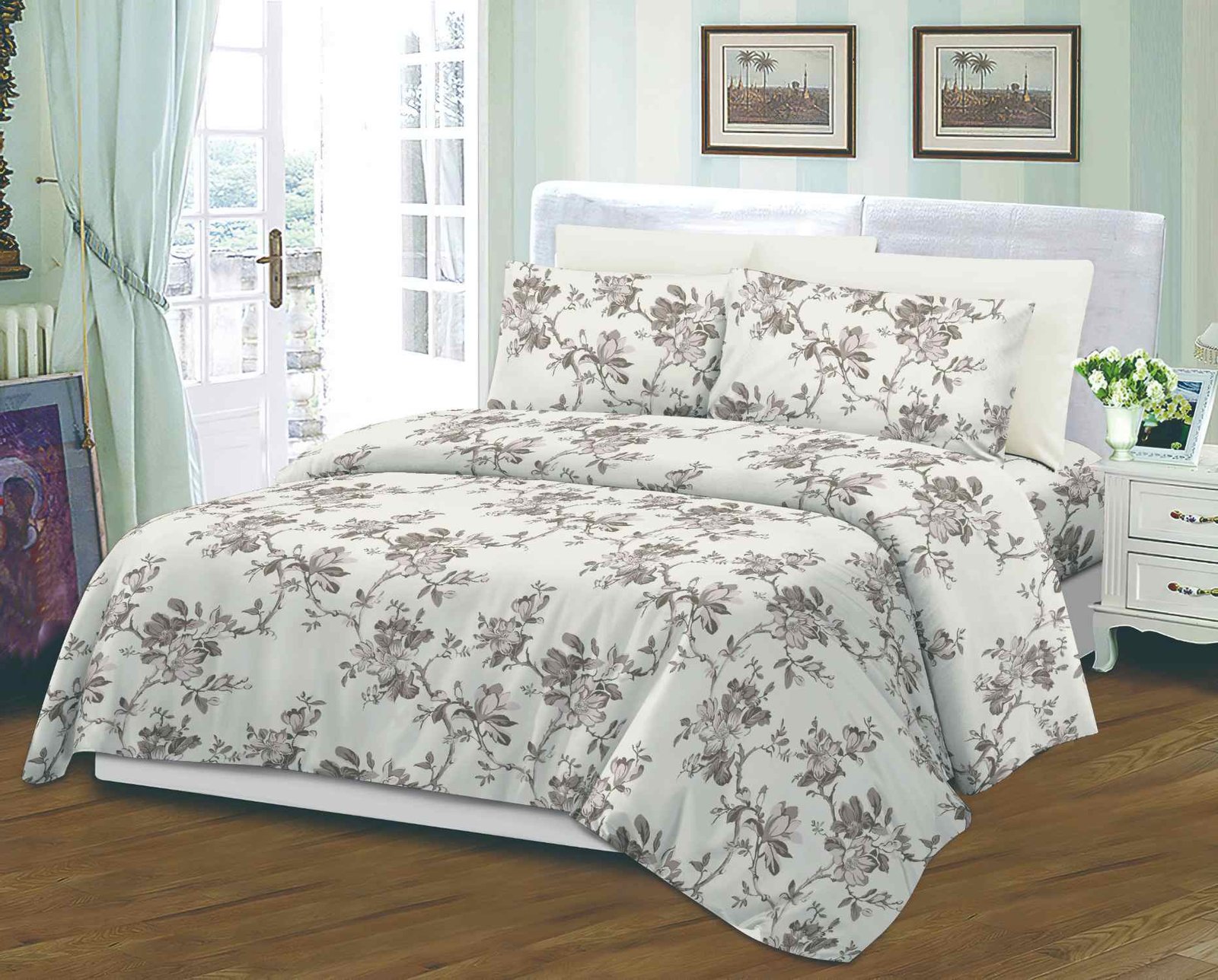 CDSJT-#2059 Παπλωματοθήκη Μονά ΣΕΤ 4 Τεμαχίων