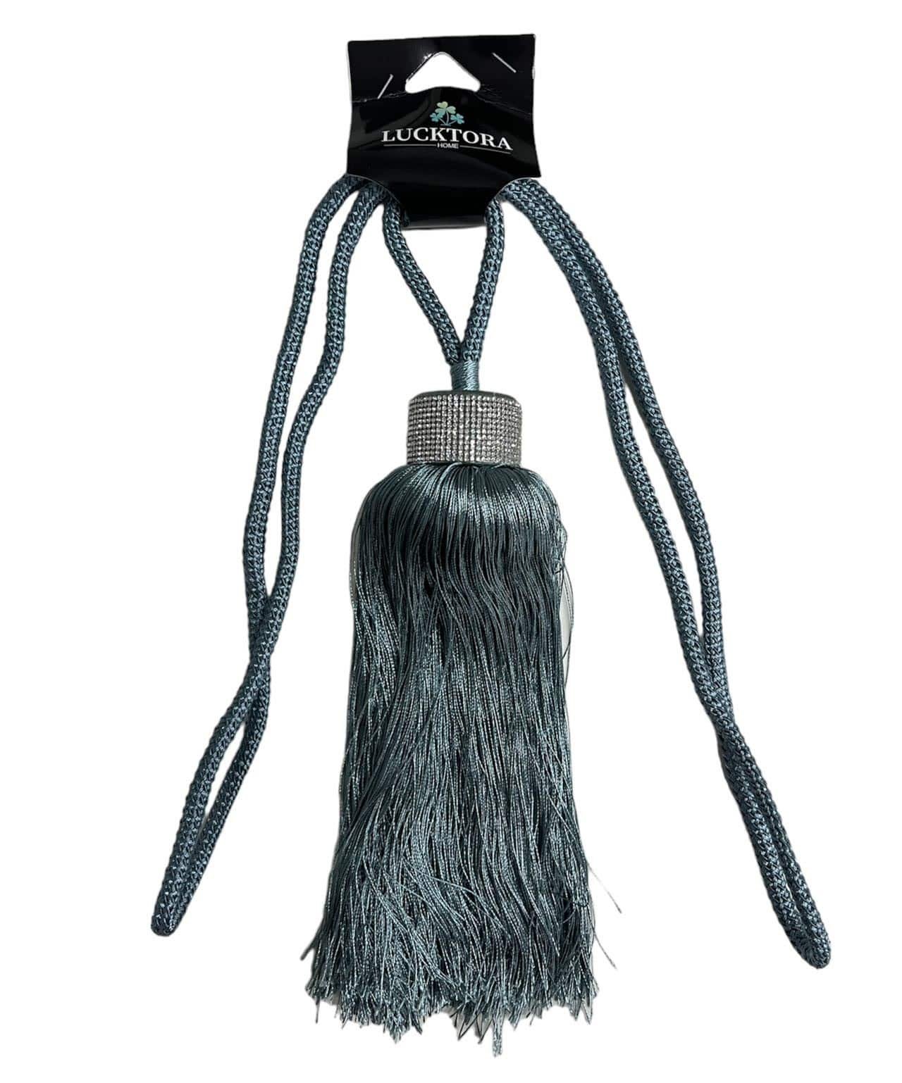 Δέστρα Κουρτίνας Με Φούντα Και Στράς JZQ-Πετρόλ