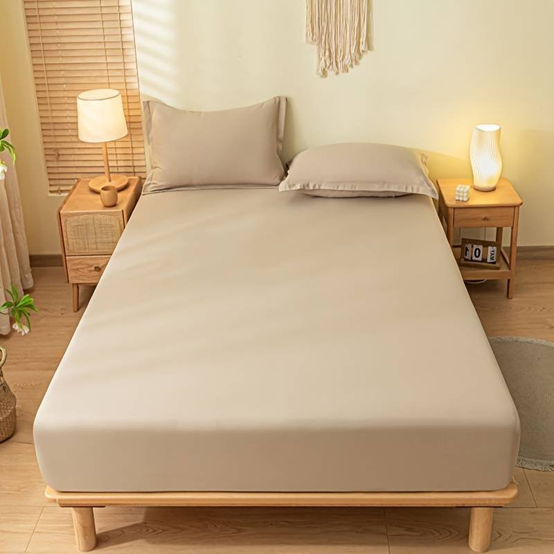 Μονόχρωμο Σεντόνι -ΔΥΠΛΌ-200Χ240CM-Μπεζ