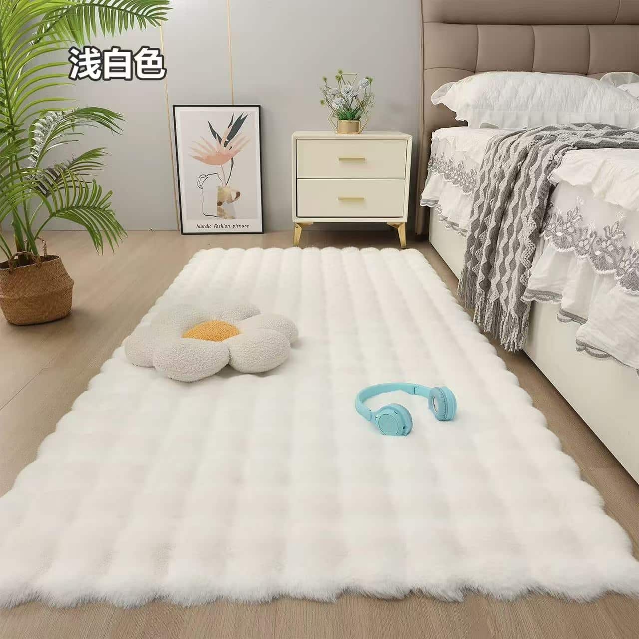 Πατάκι Γκούνα - Λευκό 60X90CM