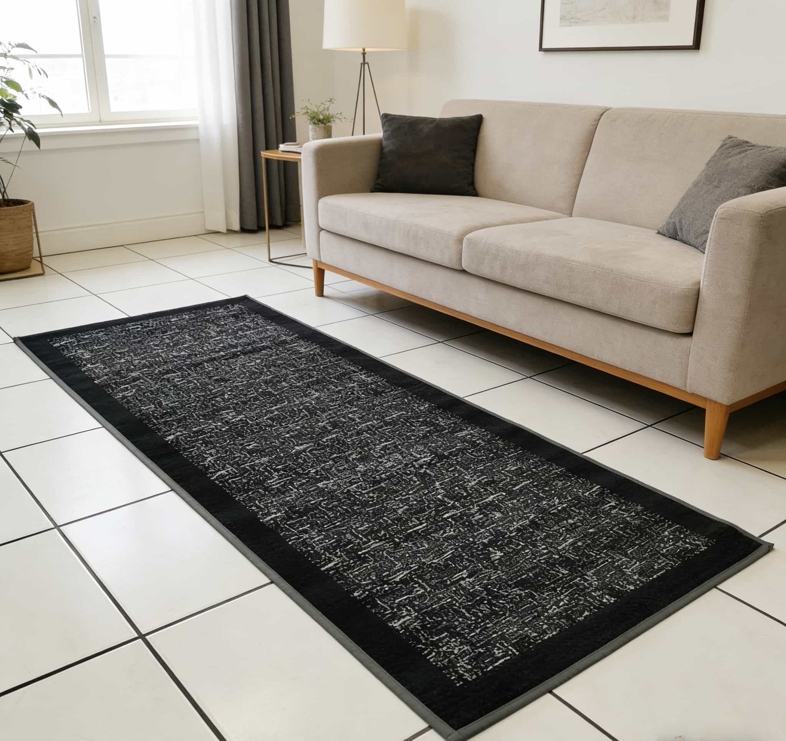 Πατάκι Ζακάρ DS - Μαύρο 60X180CM