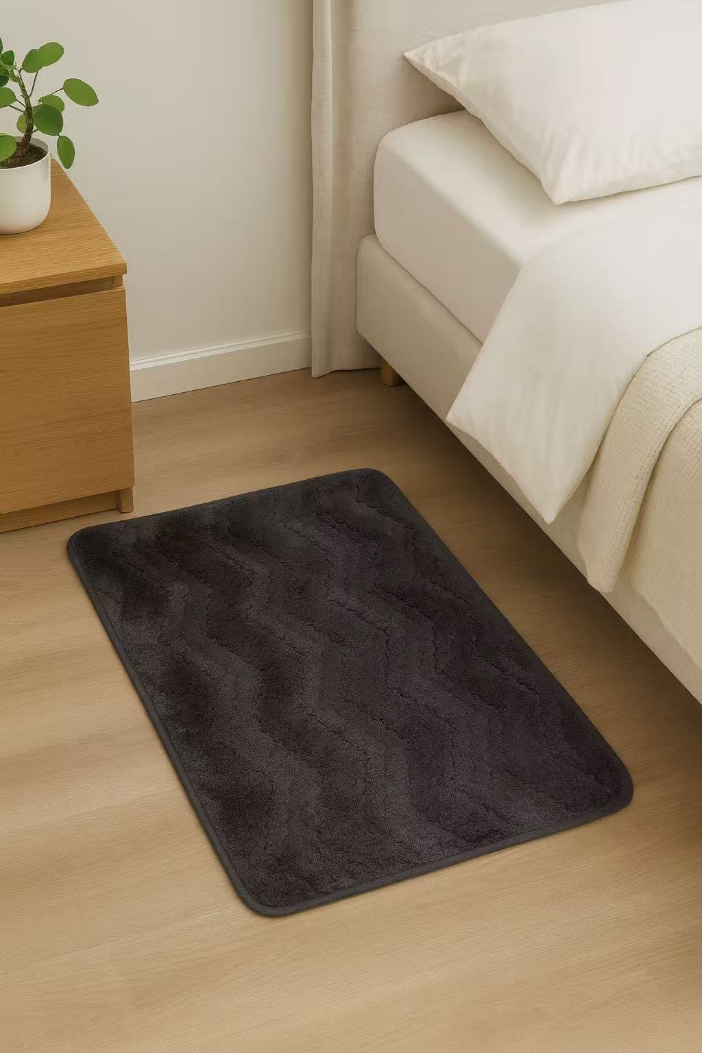 Πατάκι Ύφανση Ζακάρ με Κυματιστό Σχέδιο - 50Χ80 -2