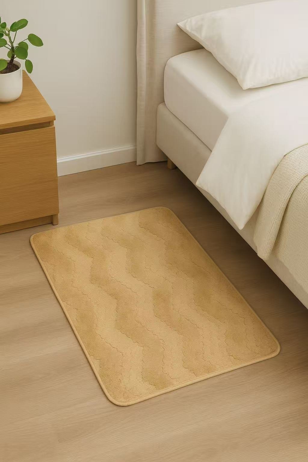 Πατάκι Ύφανση Ζακάρ με Κυματιστό Σχέδιο - 50Χ80 -3