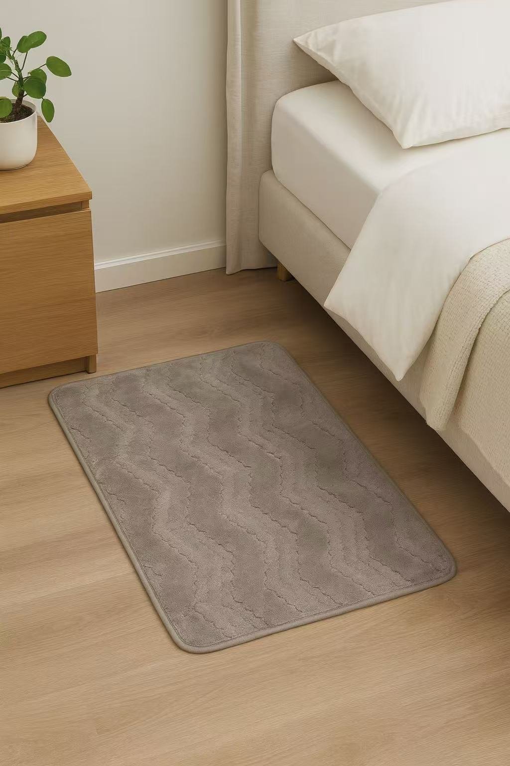 Πατάκι Ύφανση Ζακάρ με Κυματιστό Σχέδιο - 50Χ80 -4