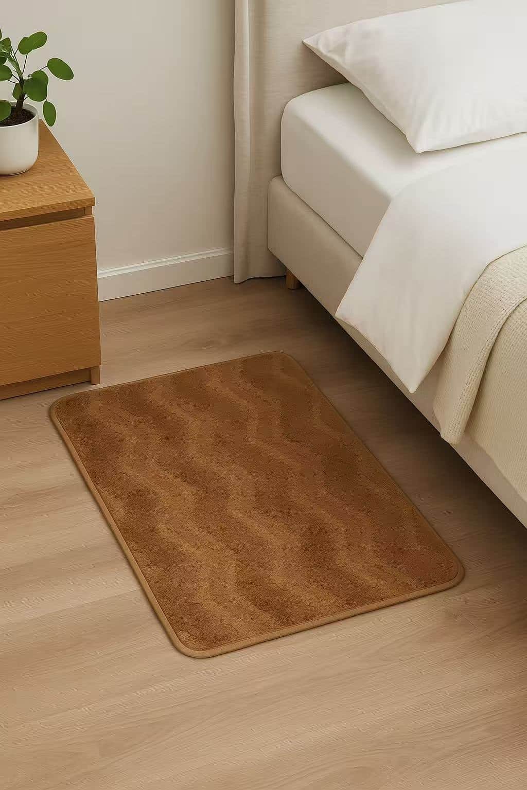 Πατάκι Ύφανση Ζακάρ με Κυματιστό Σχέδιο - 50Χ80 -5