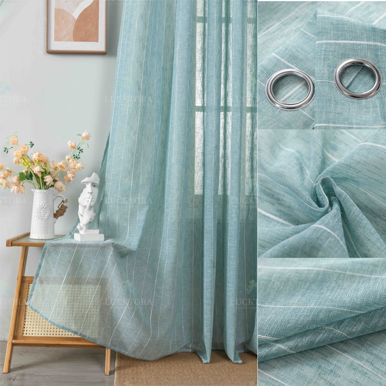 A6044-5 Πράσινο-Με Κρίκο-270X290CM