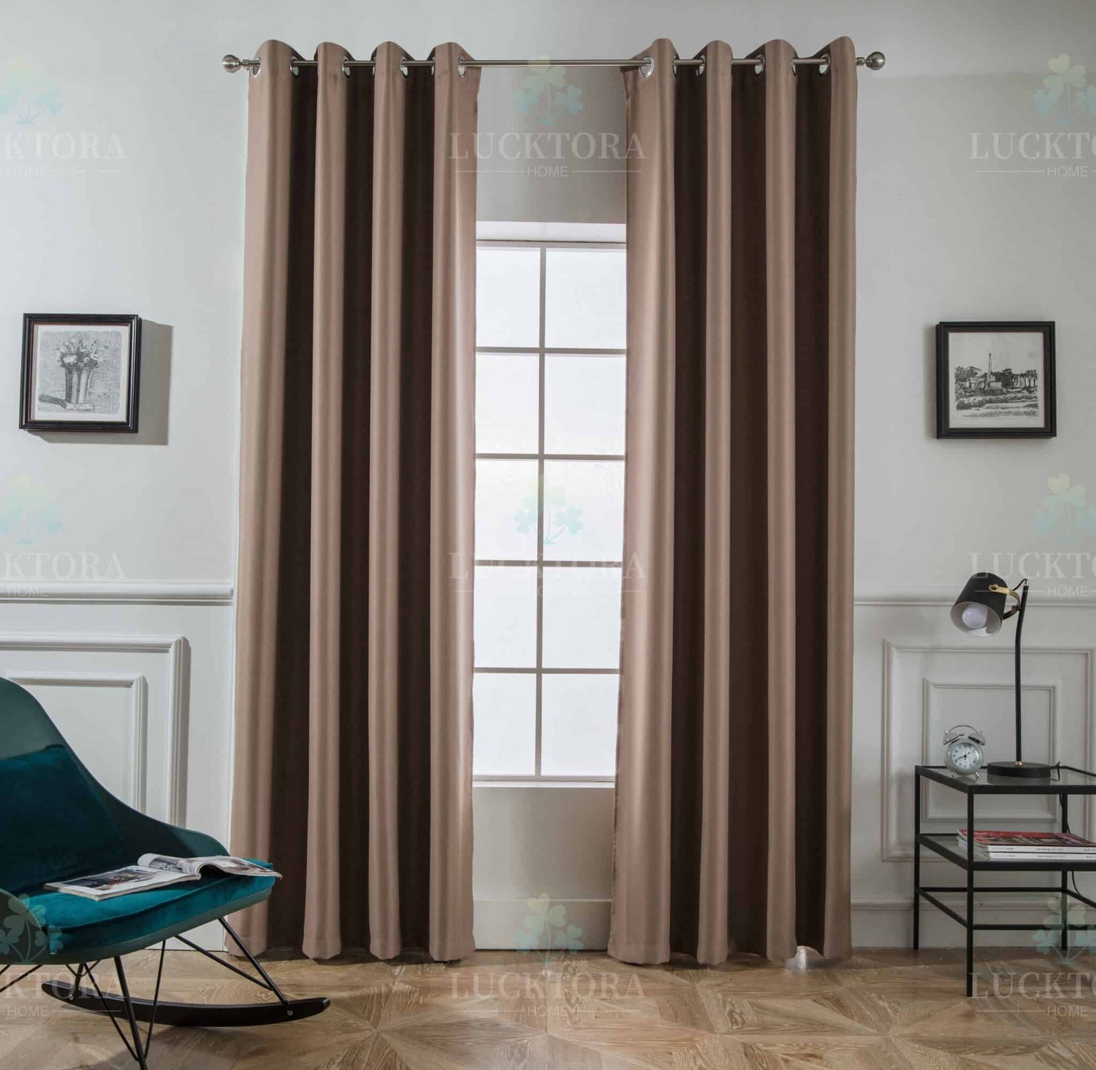 AD6038-4 Καφέ- Με Κρίκο -140x265CΜ