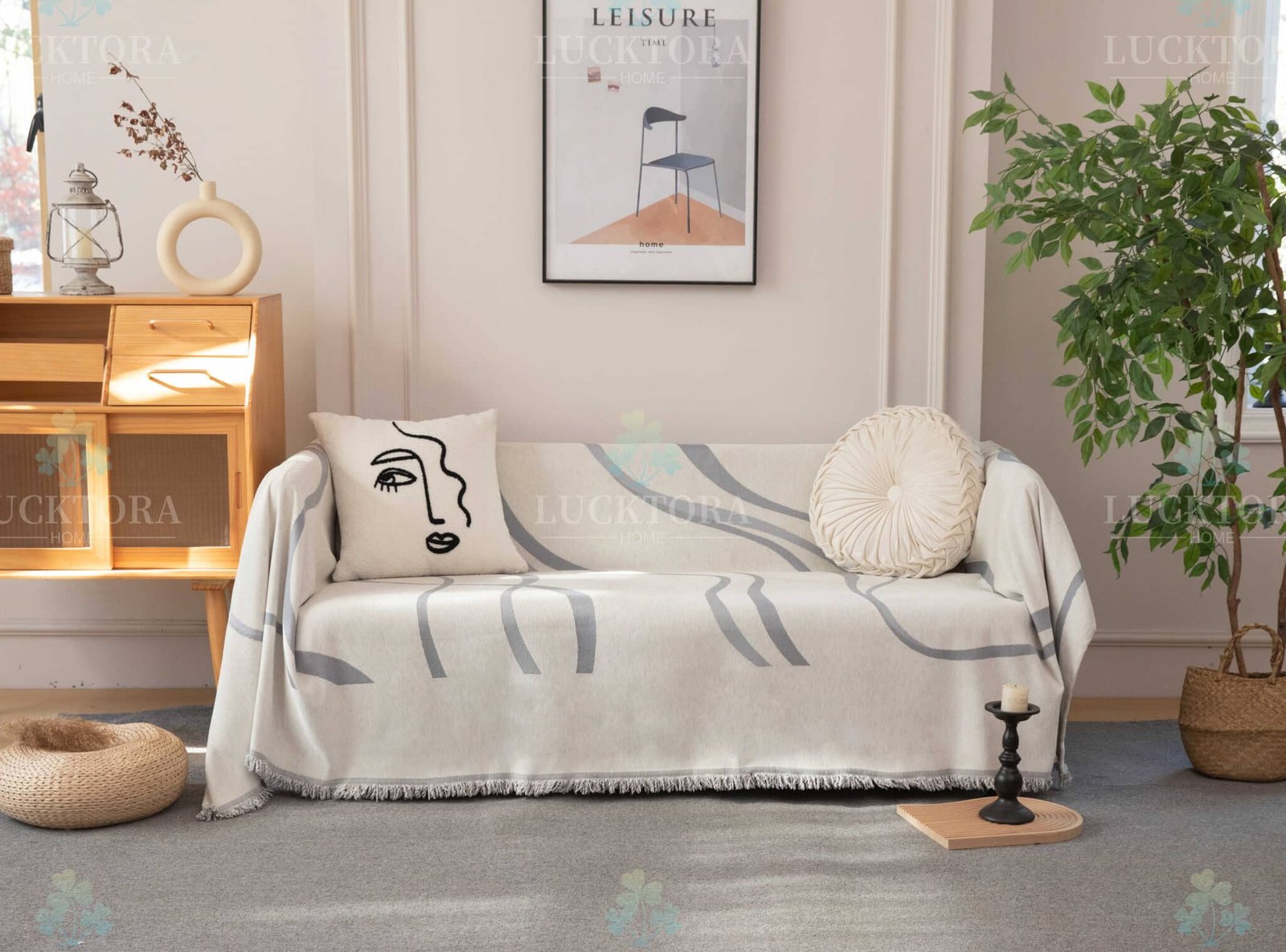 C8-ΡΙΧΤΑΡΙ CHENILLE-180X180CM -11 ΓΚΡΙ