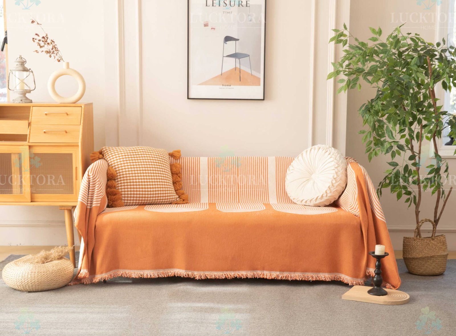 C6-ΡΙΧΤΑΡΙ CHENILLE-180X280CM -3 ΠΟΡΤΟΚΑΛΗ