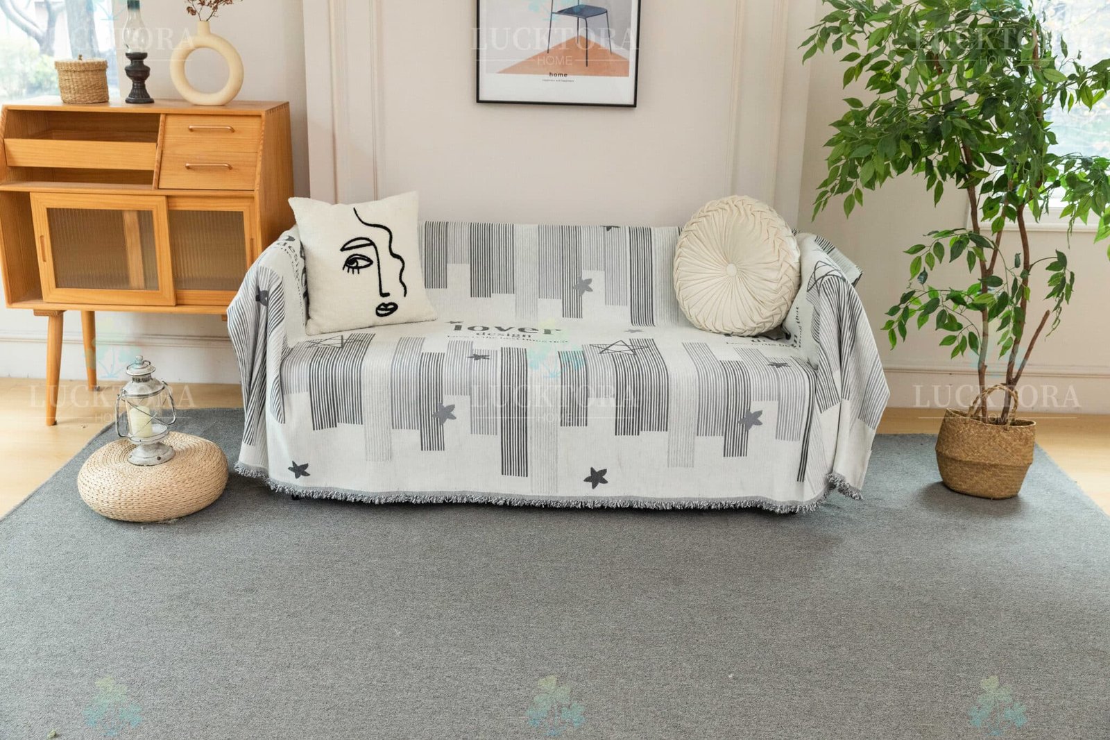 C9-ΡΙΧΤΑΡΙ CHENILLE-180X180CM -11 ΓΚΡΙ