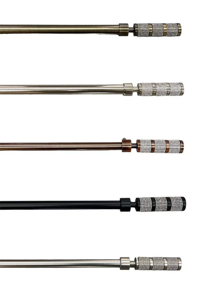 Κουρτινόξυλο Φ19mm Μονό 160-310cm - SCSZ ΑΣΗΜΙ ΜΑΤ