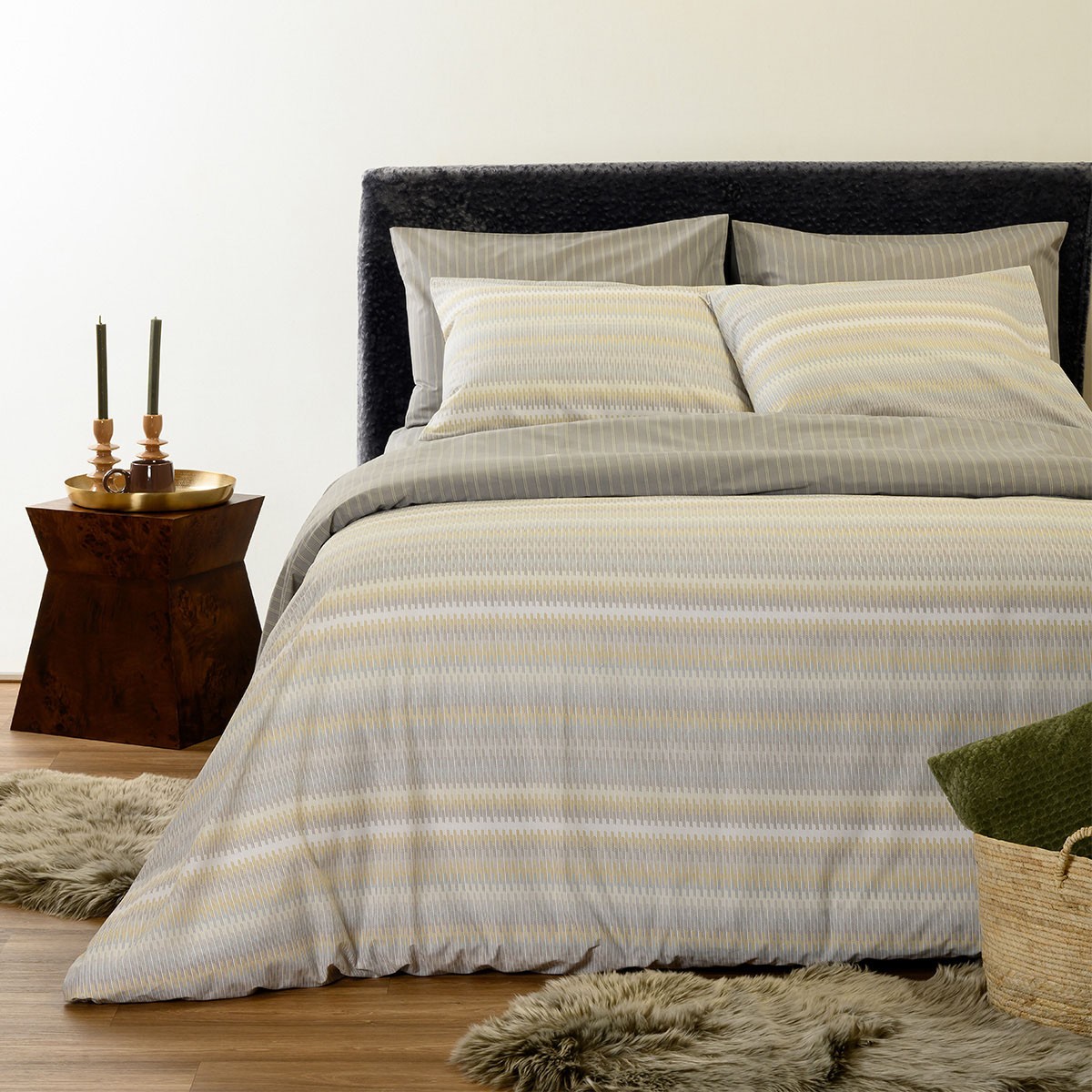 ΠΑΠΛΩΜΑΤΟΘΗΚΗ ΜΟΝΗ MINNA GREY CASUAL LINE (165X245)
