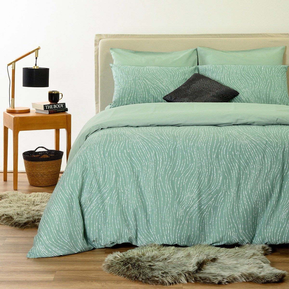 ΠΑΠΛΩΜΑΤΟΘΗΚΗ ΥΠΕΡΔΙΠΛΗ BROOKE AQUA CASUAL LINE (225X245)
