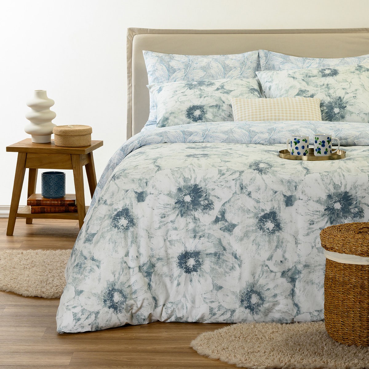 ΠΑΠΛΩΜΑΤΟΘΗΚΗ ΥΠΕΡΔΙΠΛΗ LESSLIE BLUE CASUAL LINE (225X245)