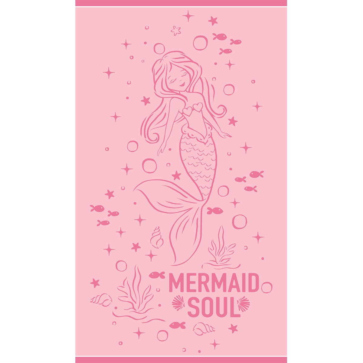 ΠΑΙΔΙΚΗ ΠΕΤΣΕΤΑ ΘΑΛΑΣΣΗΣ ARIEL PINK (70Χ120)