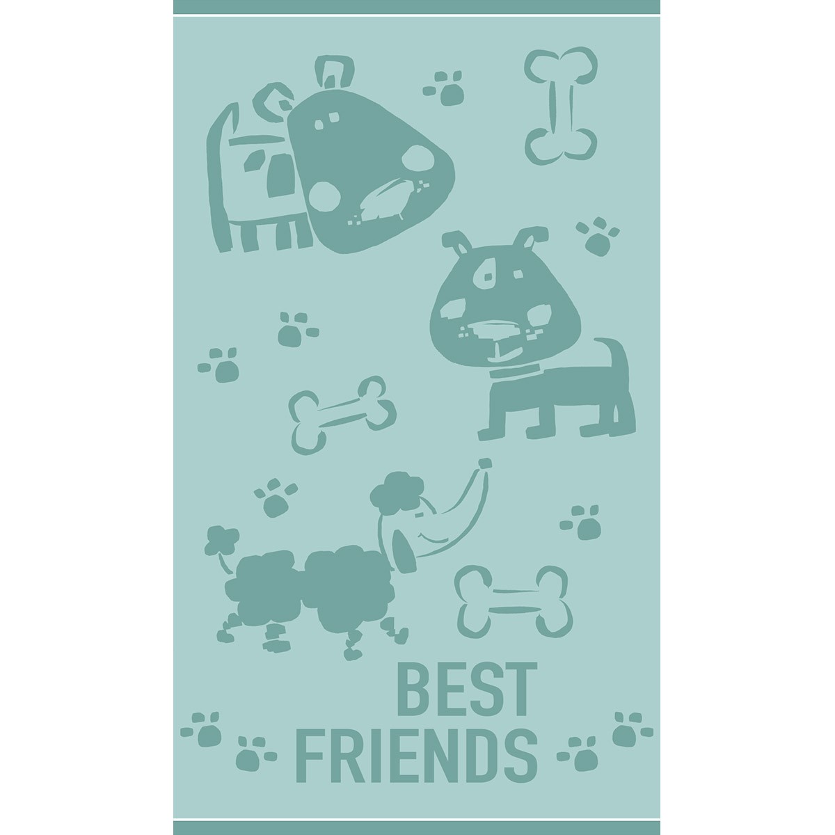 ΠΑΙΔΙΚΗ ΠΕΤΣΕΤΑ ΘΑΛΑΣΣΗΣ PUPPY LOVER AQUA (70Χ120)