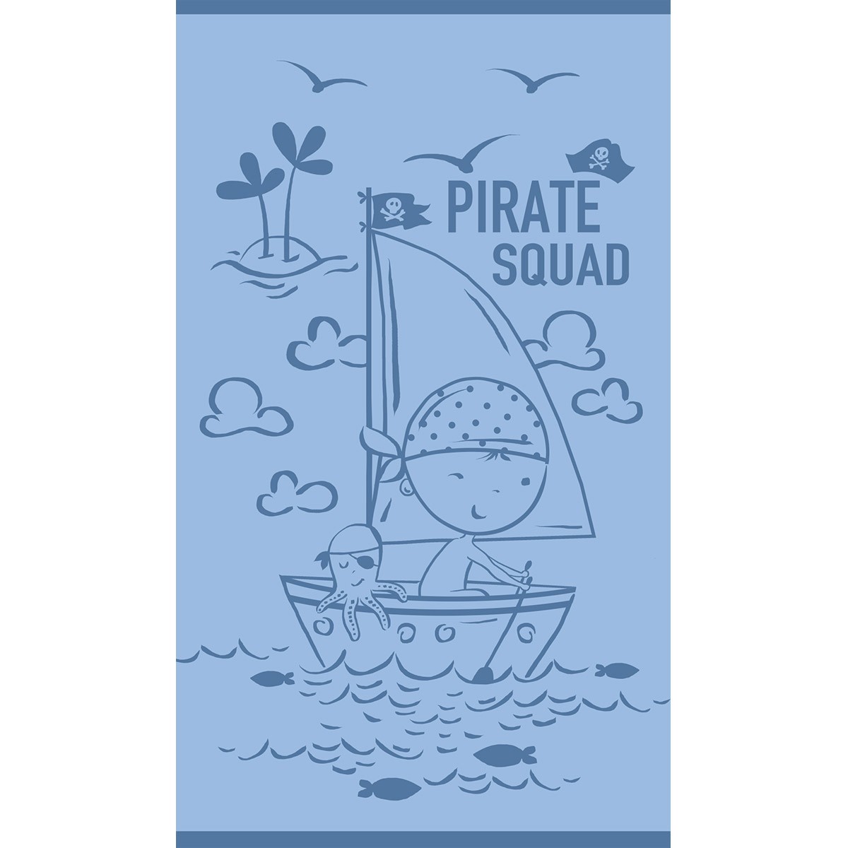 ΠΑΙΔΙΚΗ ΠΕΤΣΕΤΑ ΘΑΛΑΣΣΗΣ PIRATE SQUAD BLUE (70Χ120)