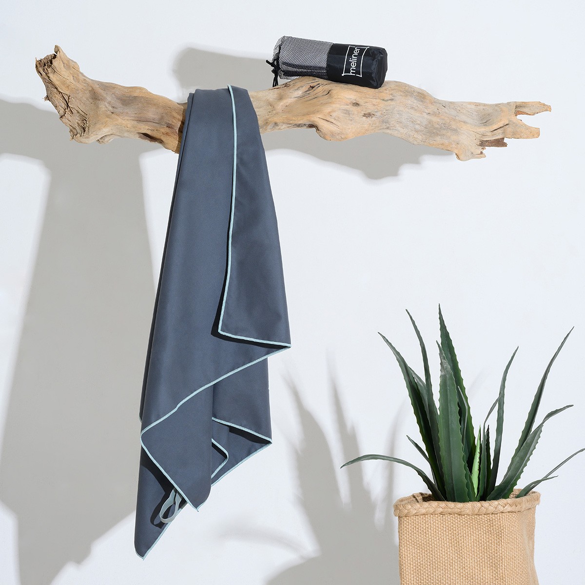 ΠΕΤΣΕΤΑ MICROFIBER GYM ANTHRACITE (50Χ90)