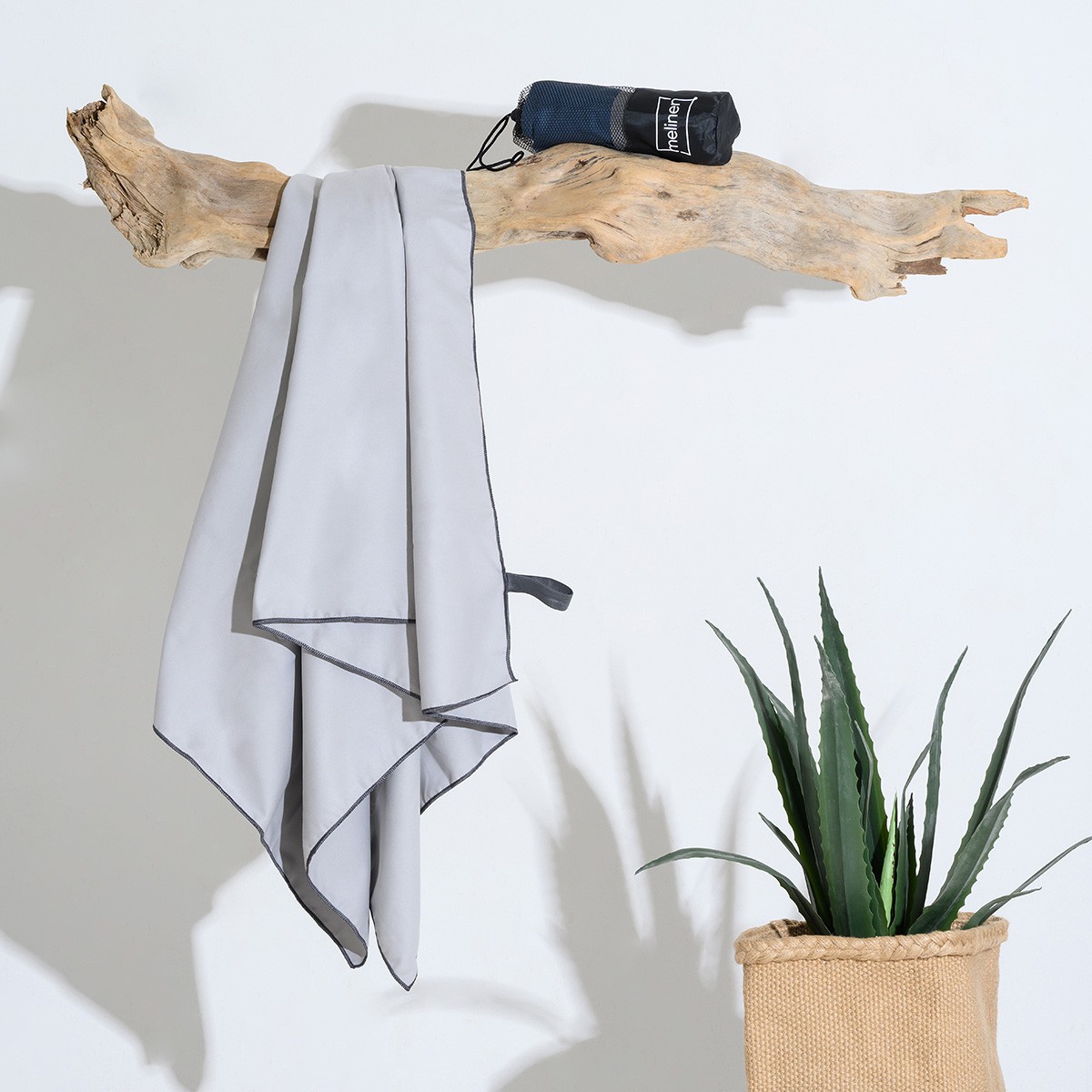 ΠΕΤΣΕΤΑ MICROFIBER GYM SILVER (80Χ170)