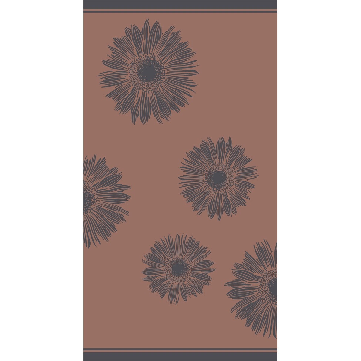 ΠΕΤΣΕΤΑ ΘΑΛΑΣΣΗΣ FLOWER BROWN (86Χ160)