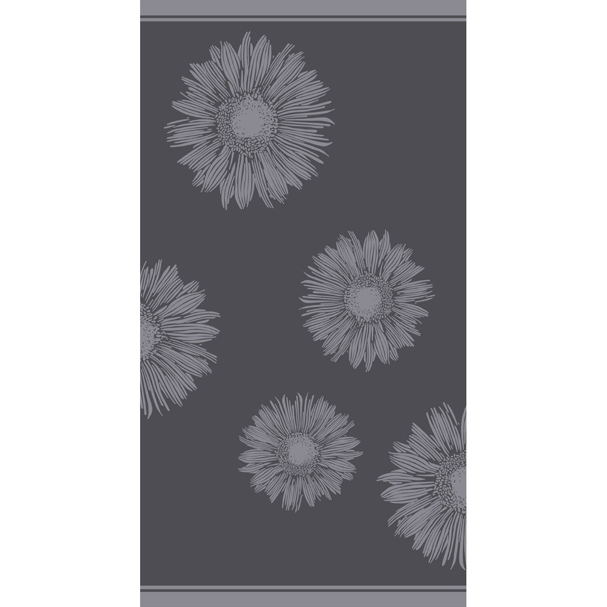 ΠΕΤΣΕΤΑ ΘΑΛΑΣΣΗΣ FLOWER DARK GREY (86Χ160)