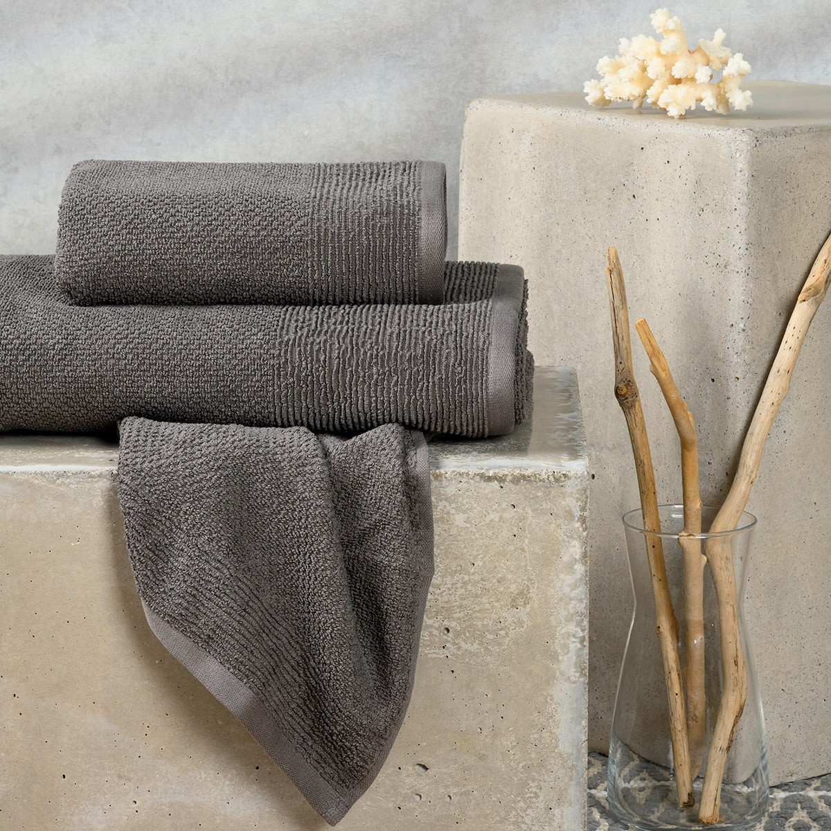 ΠΕΤΣΕΤΕΣ ΣΕΤ 3 ΤΕΜΑΧΙΩΝ HAUS DARK GREY