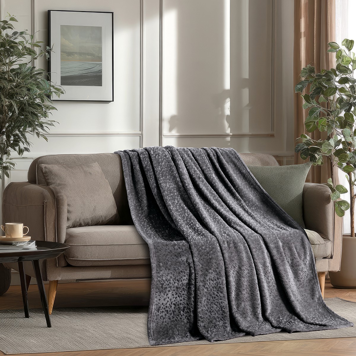 ΡΙΧΤΑΡΙ ΤΡΙΘΕΣΙΟ GIZA DARK GREY (170X300)