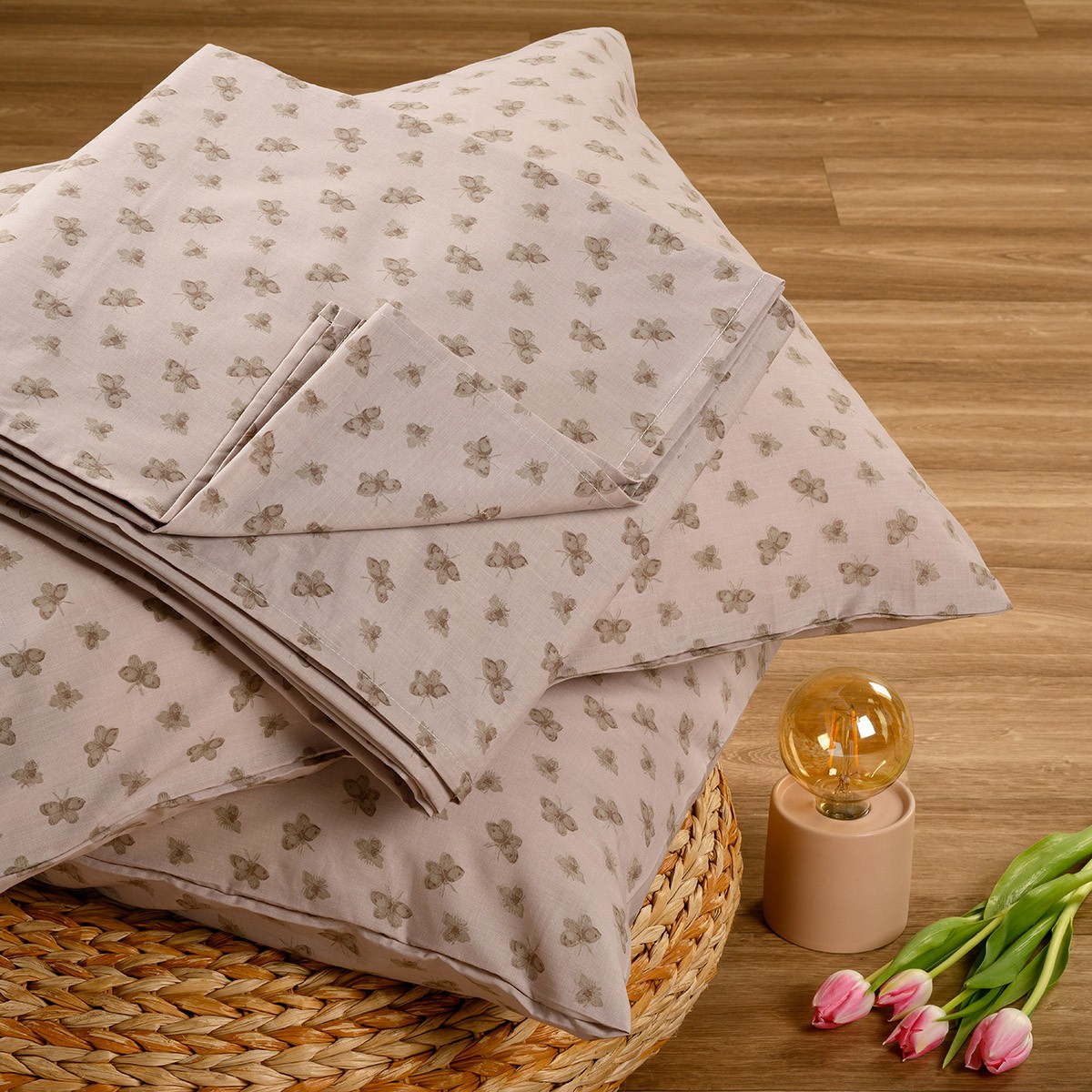ΣΕΝΤΟΝΙ (ΣΕΤ 2 ΤΕΜ.) 100Χ200+32 DOLORES ASH CASUAL LINE MINI