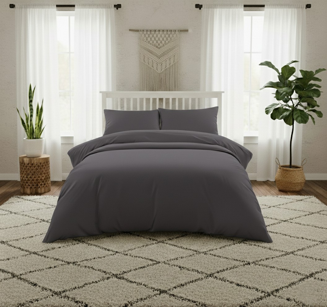ΣΕΝΤΟΝΙ ΥΠΕΡΔΙΠΛΟ 240Χ270 LAVISH SATIN DARK GREY