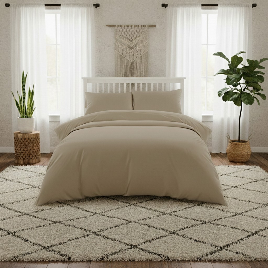 ΣΕΝΤΟΝΙ ΥΠΕΡΔΙΠΛΟ (Λ) 160Χ200 LAVISH SATIN BEIGE