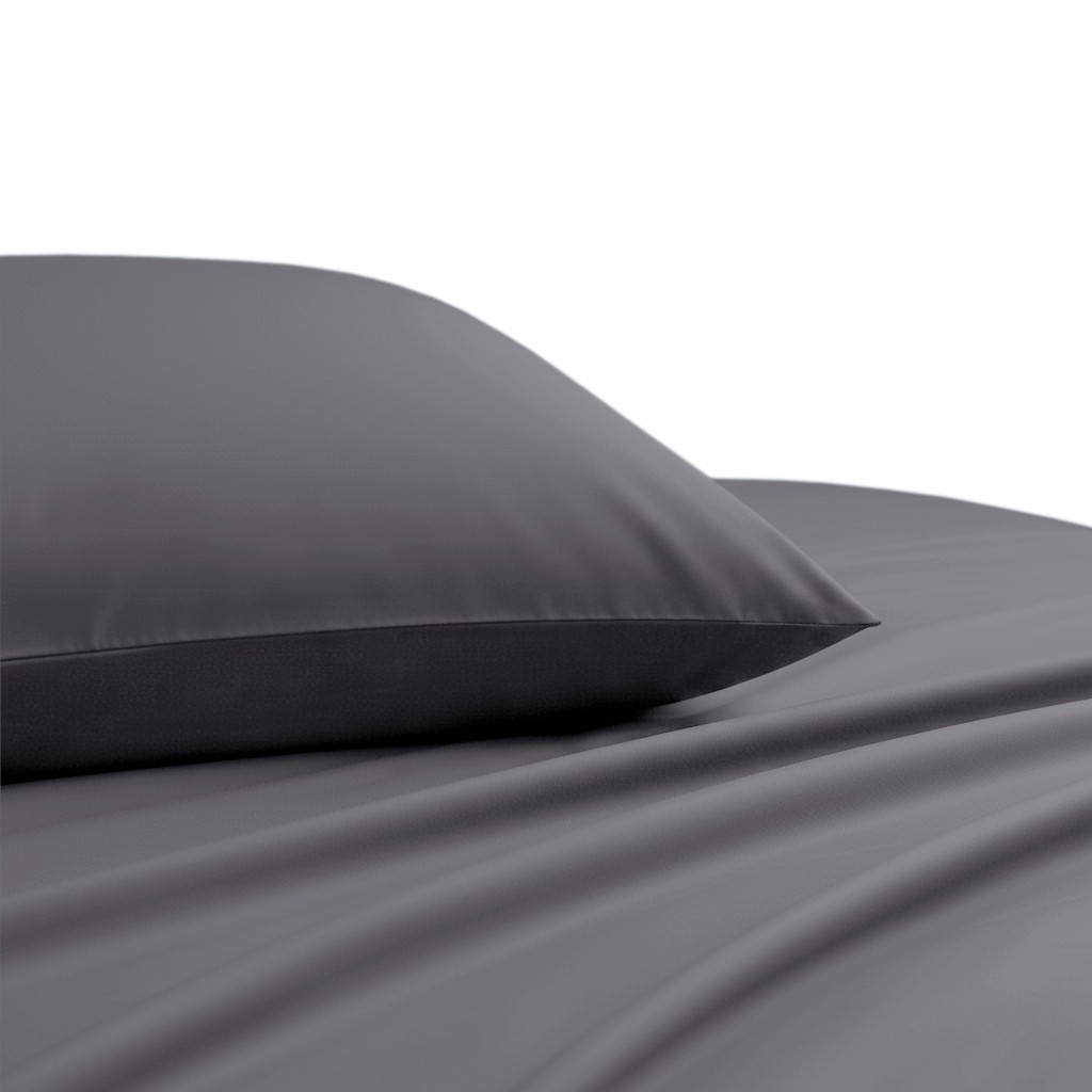 ΣΕΤ ΜΑΞΙΛΑΡΟΘΗΚΕΣ 53X72 LAVISH SATIN DARK GREY
