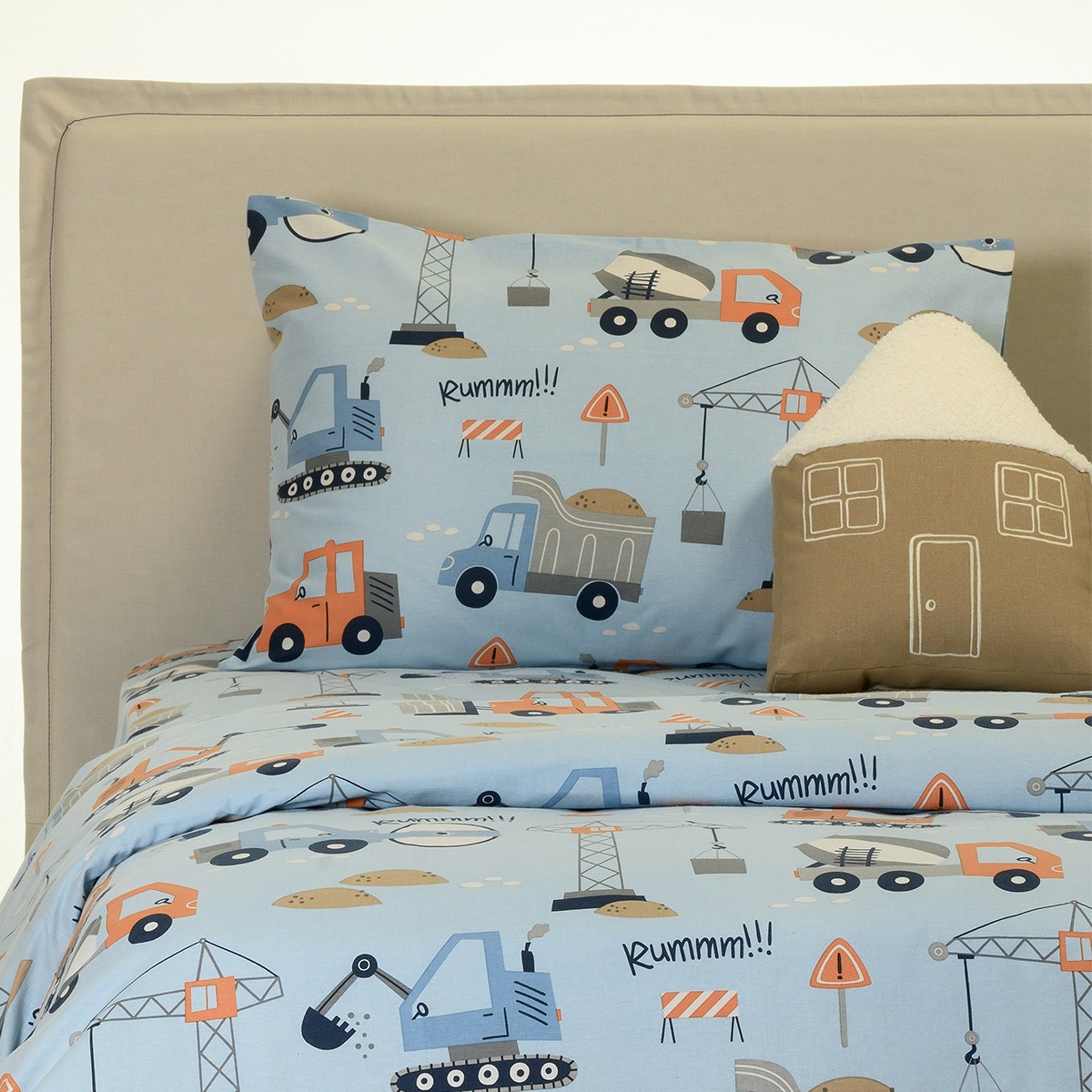 ΣΕΤ ΜΑΞΙΛΑΡΟΘΗΚΕΣ ΦΑΝΕΛΕΝΙΕΣ BOB BLUE (53X72) WINTER LINE KIDS