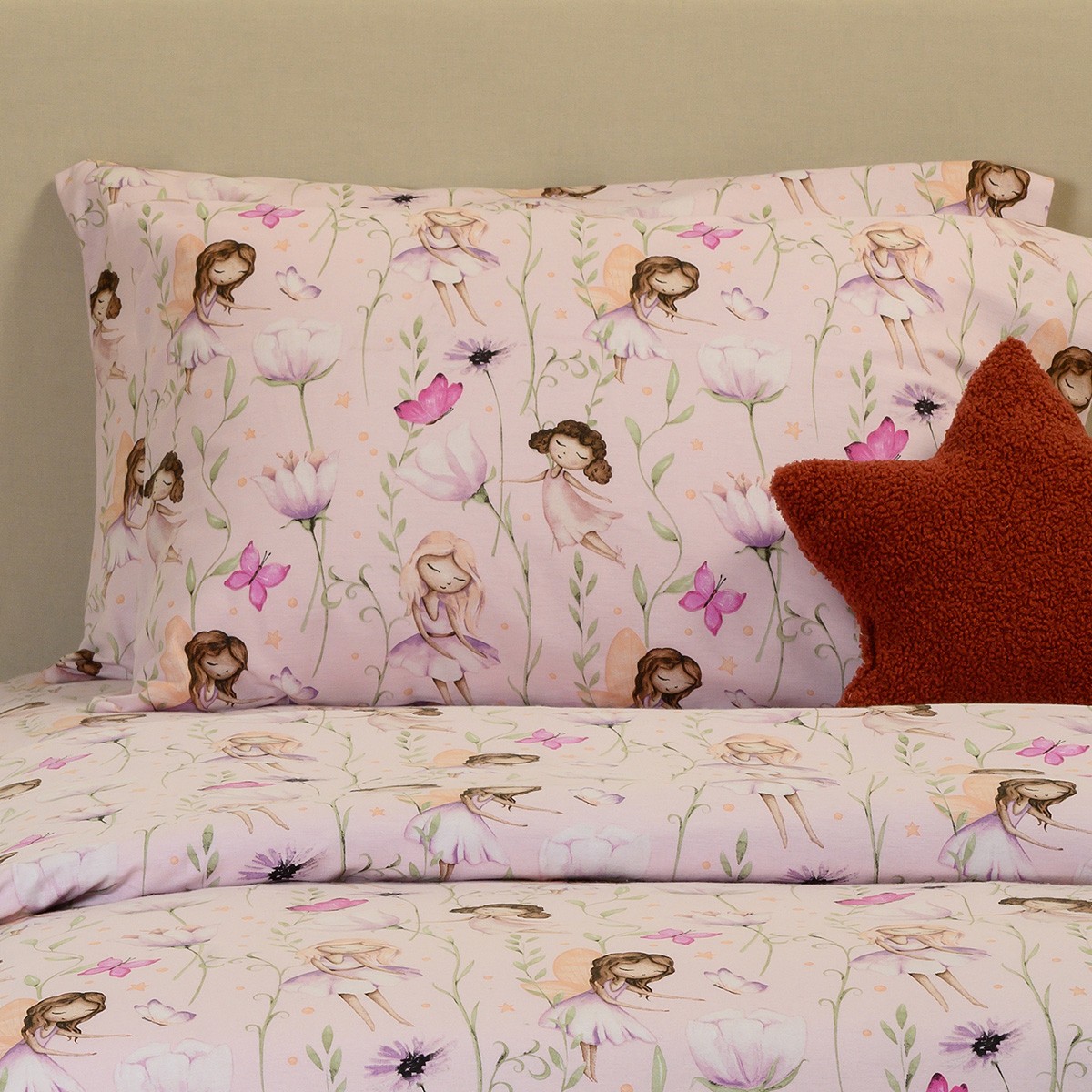 ΣΕΤ ΜΑΞΙΛΑΡΟΘΗΚΕΣ ΦΑΝΕΛΕΝΙΕΣ NAIDA LILAC (53X72) WINTER LINE KIDS