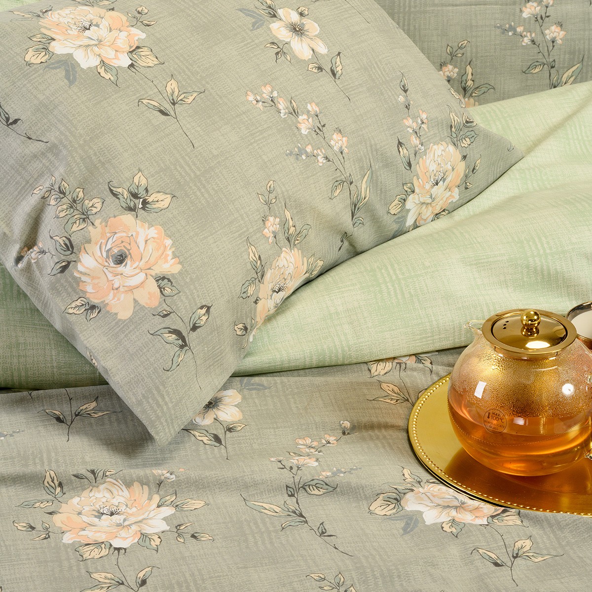 ΣΕΤ ΜΑΞΙΛΑΡΟΘΗΚΕΣ (Π) GIANNA GREY/AQUA CASUAL LINE (50X70)